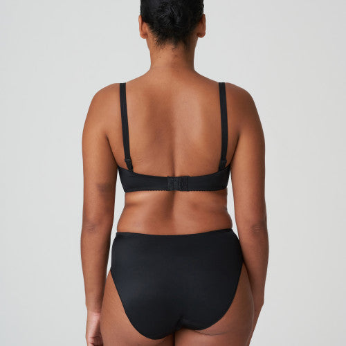 Primadonna Satin Strapless Non padded bra in black