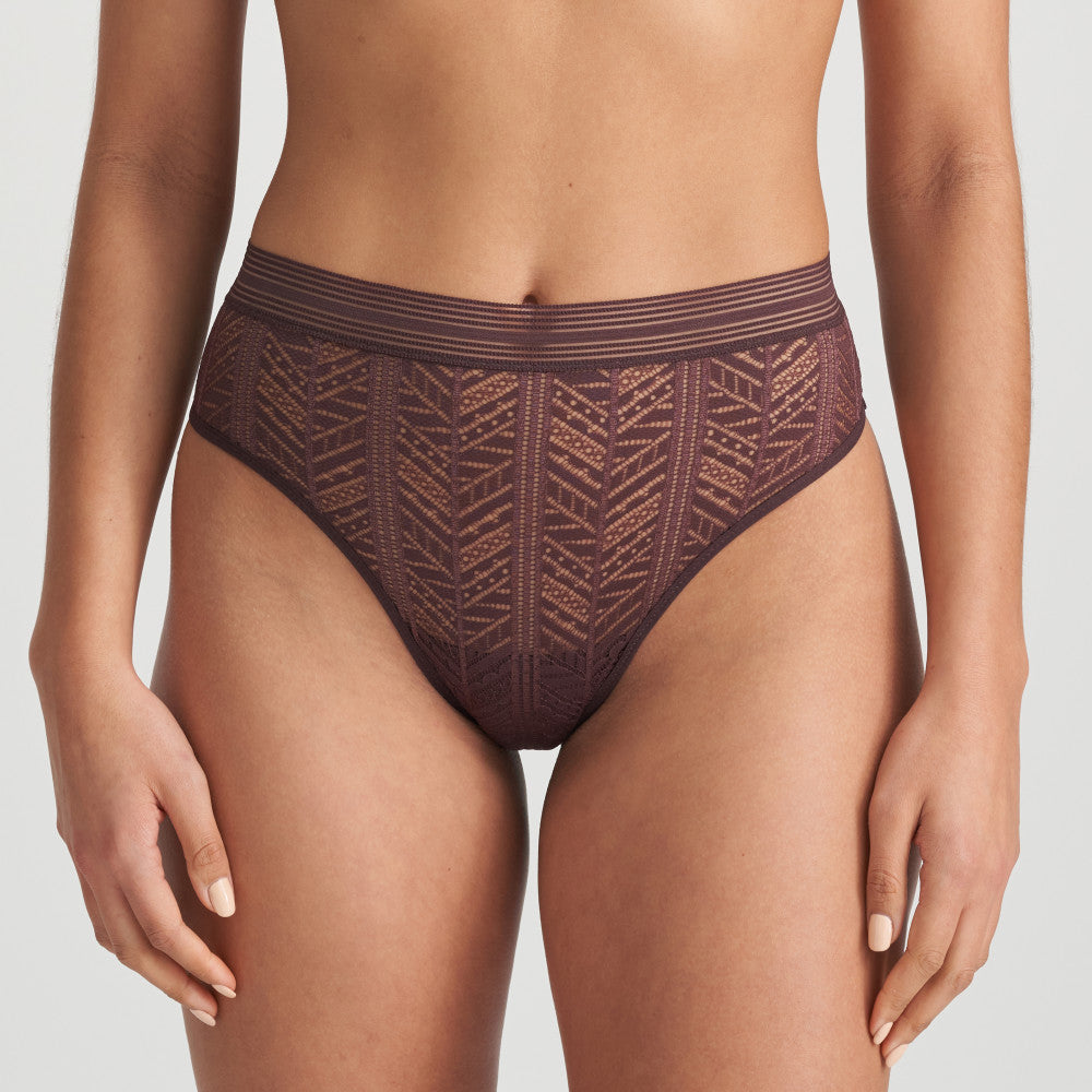 Marie Jo L'aventure Richard full briefs in Aubergine