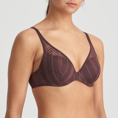 Marie Jo L'aventure Richard Padded Bra Heartshape in Aubergine