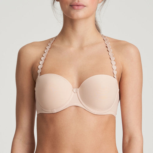 Marie Jo Tom Padded Bra Strapless in Caffe Latte