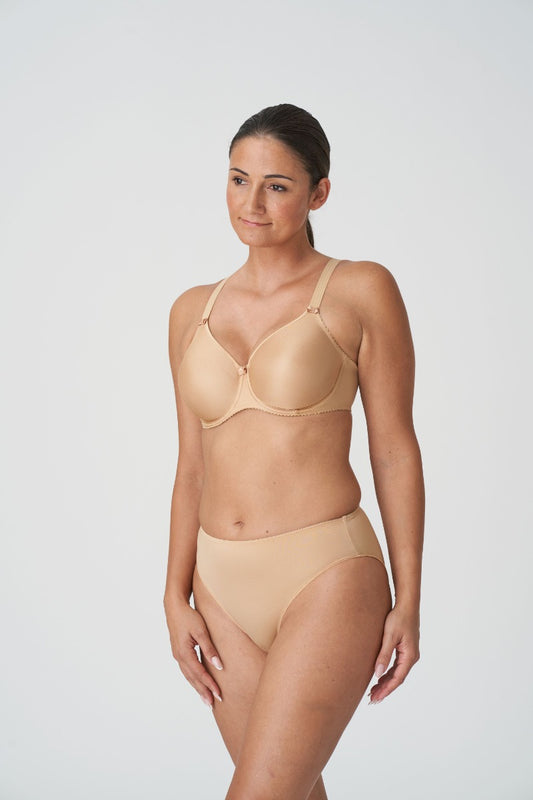 Primadonna Satin Non Padded Full Cup Seamless in Cognac