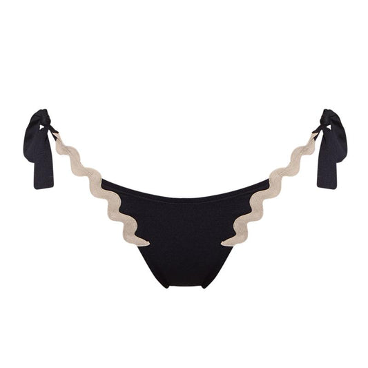 Andres Sarda Swimwear DREW bikini briefs waist ropes in navy blue