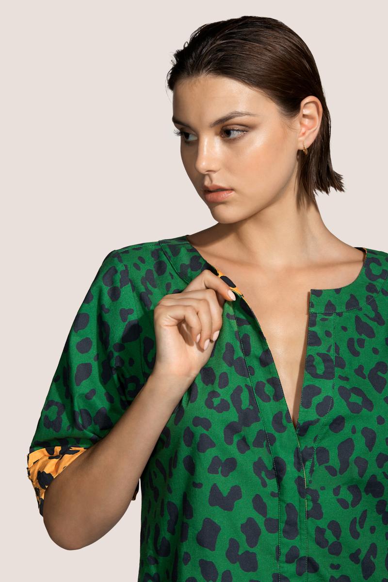 Andres Sarda Swimwear NORMA swimwear kaftan in Wild