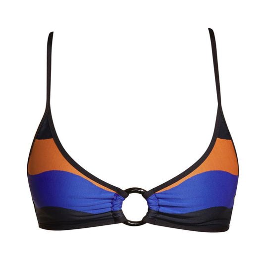 Andres Sarda Swimwear DENIS bikini top halter in blue