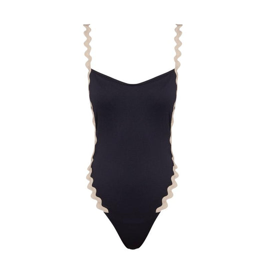 Andres Sarda Swimwear DREW special swimsuit in navy blue