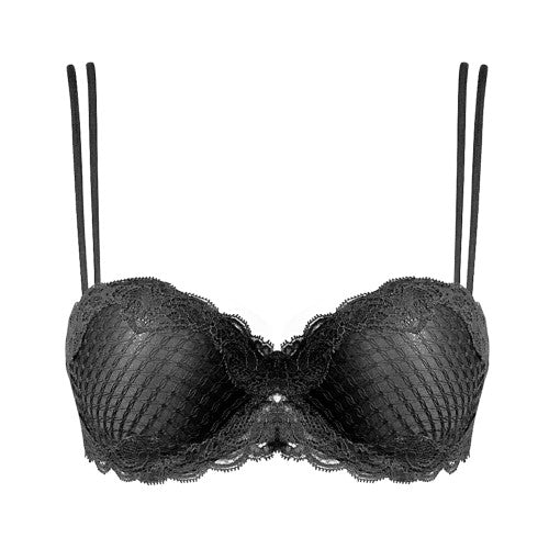 Andres Sarda ZAHA padded balcony bra in black