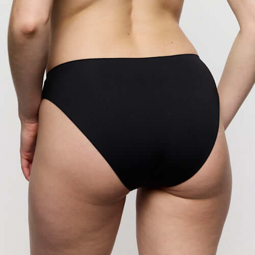 Marie Jo Soft Studio Rio Briefs in Black shown from the back, emphasizing softness and elegant design in black.