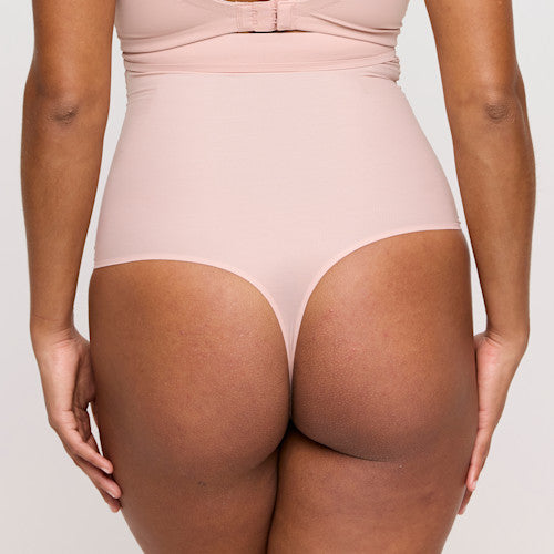Primadonna Figuras Smoothing Thong in Powder Rose