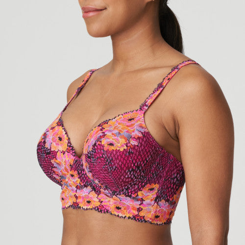 PrimaDonna Twist EFFORIA padded plunge bra in Winter Blossom