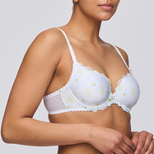 Marie Jo CHEN white yacht padded bra heartshape