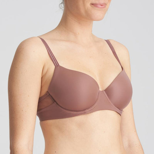 Marie Jo LOUIE spacer full cup bra in satin taupe