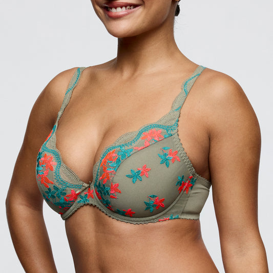 Primadonna CALA LUNA half padded plunge bra in botanique