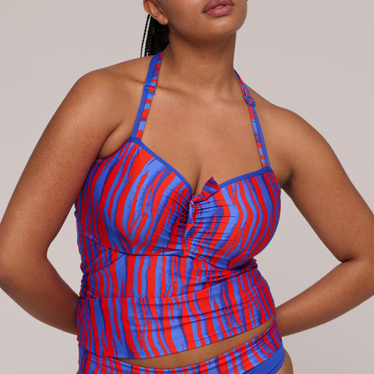 Primadonna Swim SKUDAI Wild stripes padded full cup tankini