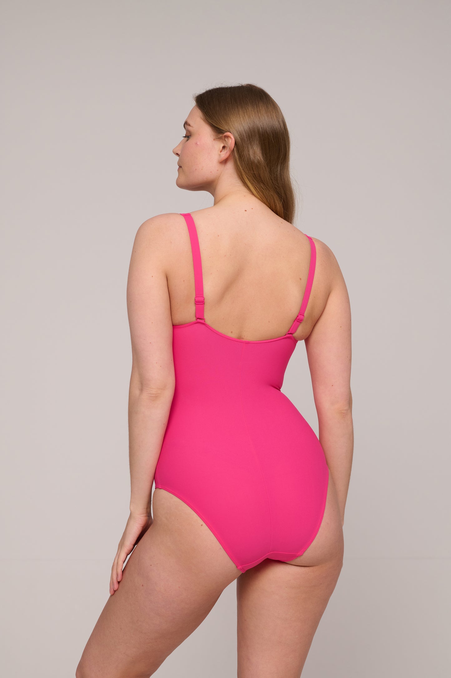 Primadonna Swim ASWAN Dragon Fruit plunge swimsuit wireless
