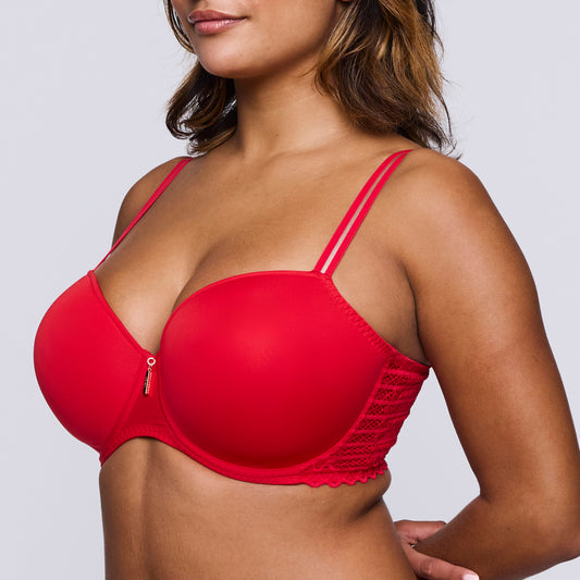 Primadonna Twist EAST END true red padded balcony bra