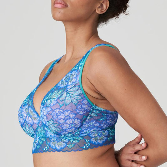 PrimaDonna Twist MORRO BAY half padded plunge bra in Mermaid Blue