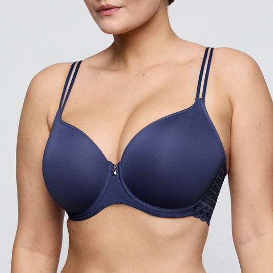 Primadonna Twist TWIST SIDE padded heartshape bra in indigofera