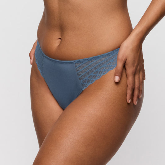 Primadonna Twist TWIST SIDE thong in indigofera