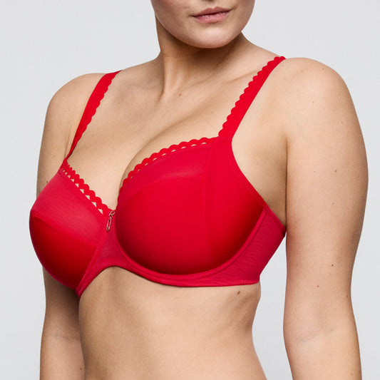 Primadonna Twist WOWGIRL full cup bra in true red