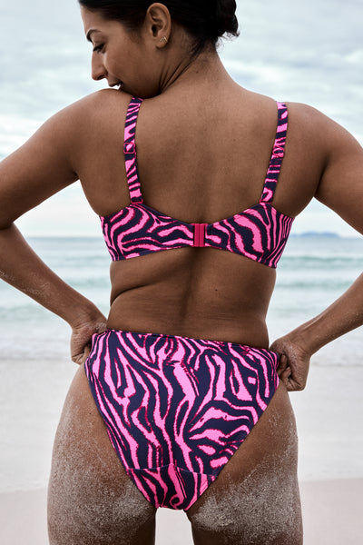 Primadonna Swim Malabo Hot Pink Zebra