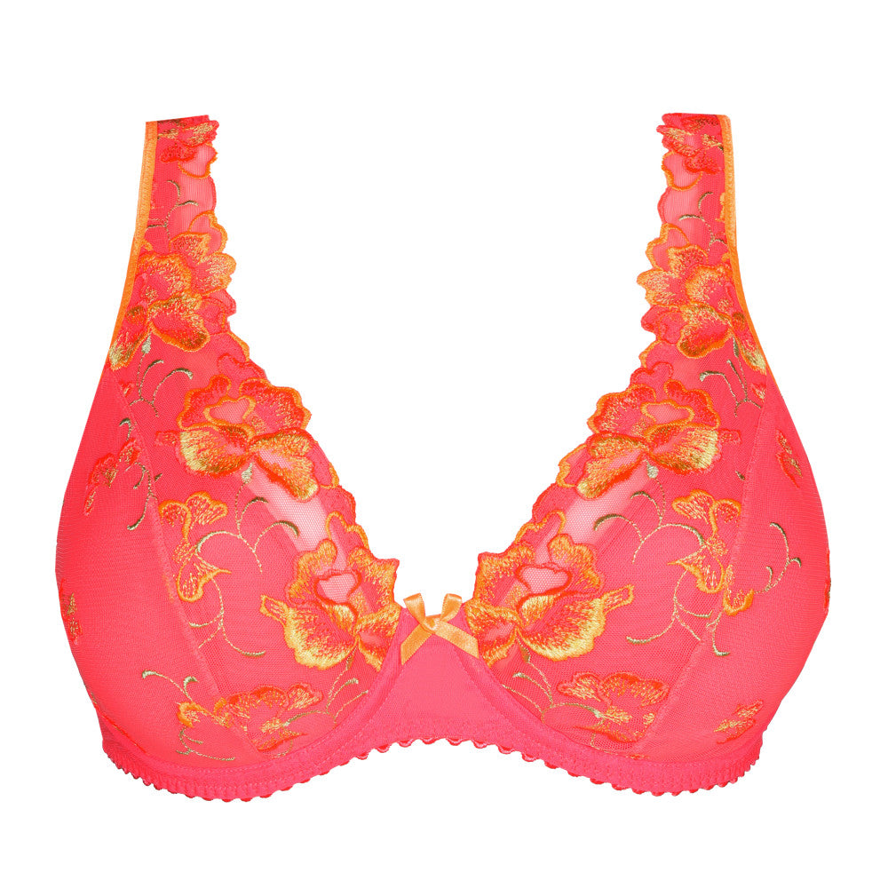 PrimaDonna DEVDAHA half padded plunge bra in tropicana