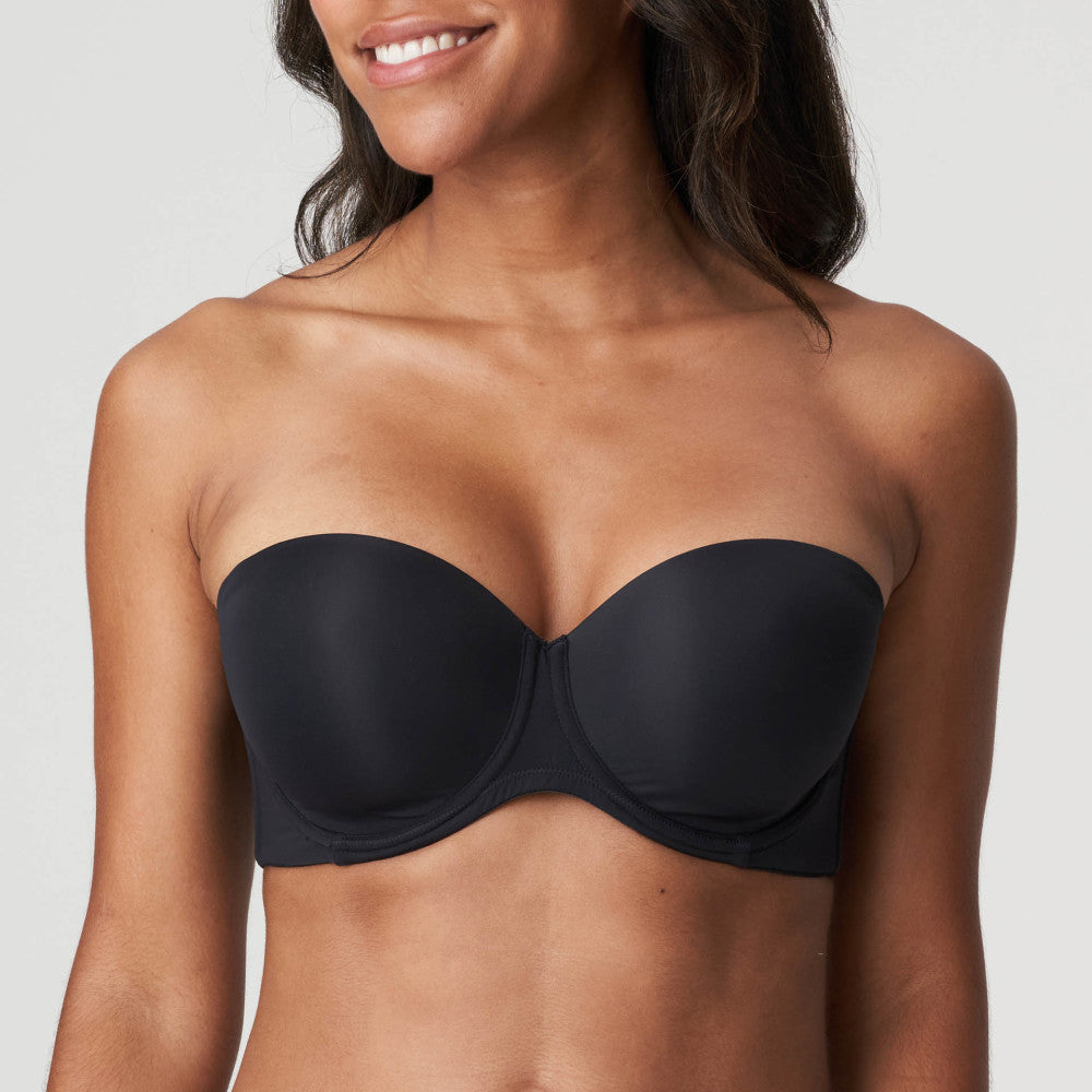 Primadonna Figuras Strapless Bra in Charcoal-UK 40F / EU 90F / US 40F