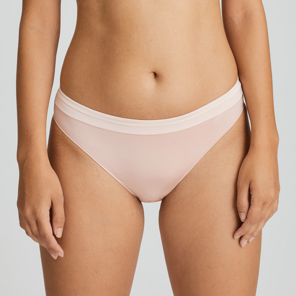 Primadonna Twist Glow Rio Briefs in Powder Rose