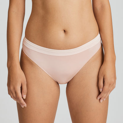 Primadonna Twist Glow Rio Briefs in Powder Rose