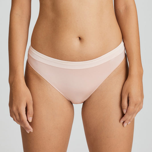 Primadonna Twist Glow Rio Briefs in Powder Rose