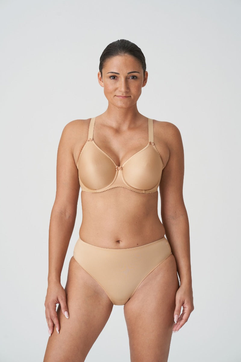 Primadonna Satin Non Padded Full Cup Seamless in Cognac