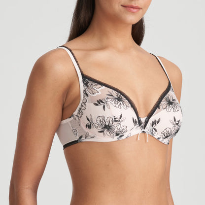 Marie Jo Noorah Half Padded Balcony Bra in Black Blush