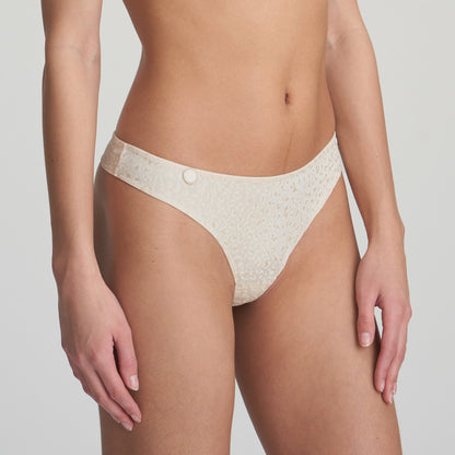 Marie Jo L'aventure Thong in Pearled Ivory