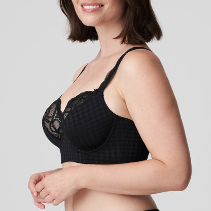 Primadonna Madison Plunge Bra longline in Black