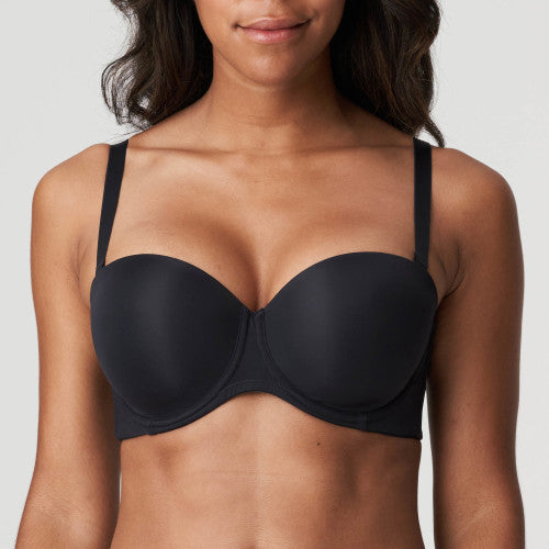 Primadonna Figuras Strapless Bra in Charcoal