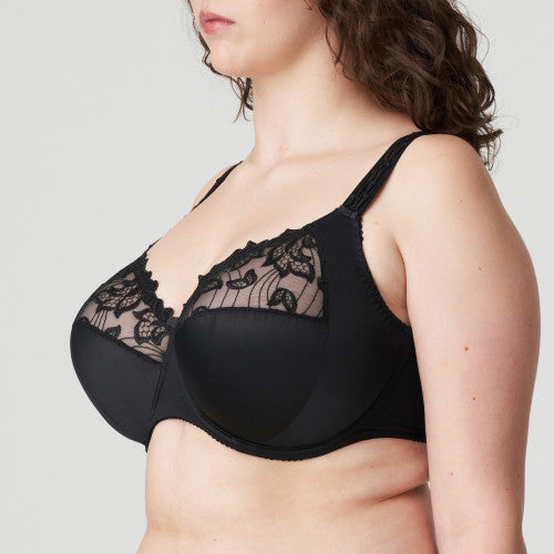 Primadonna Deauville Full Cup Wire Bra in Black I - K Cup Size