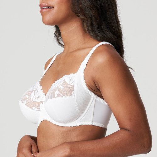 Primadonna Orlando full Cup Wire Bra in Crisp White up to H Cup-UK 40F / EU 90F / US 40F