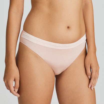Primadonna Twist Glow Rio Briefs in Powder Rose