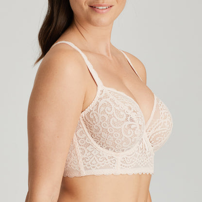 Primadonna Twist I Do Deep Plunge Balcony Long line in Silky Tan