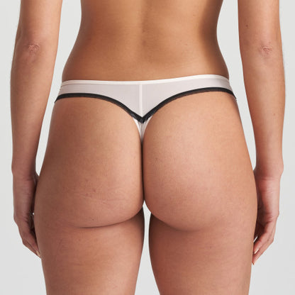 Marie Jo Noorah Thong in Black Blush