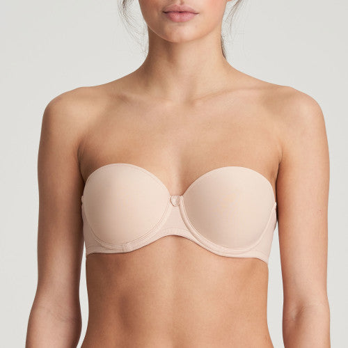 Marie Jo Tom Padded Bra Strapless in Caffe Latte