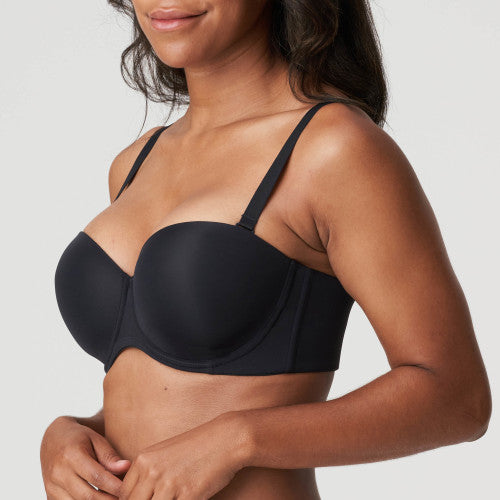 Primadonna Figuras Strapless Bra in Charcoal-UK 40F / EU 90F / US 40F