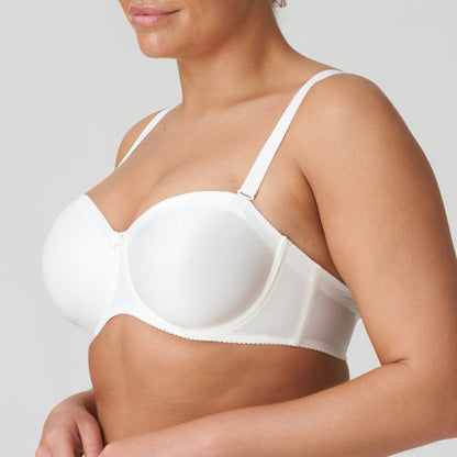Primadonna Satin Strapless Non padded in Natural
