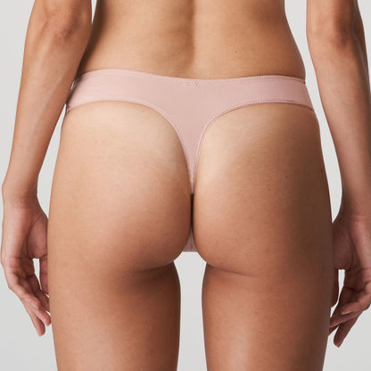Primadonna Twist East End Thong in Powder Rose