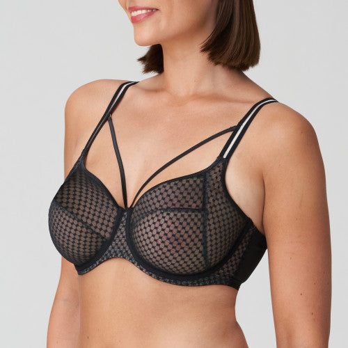 Primadonna Twist Glass Beach Full Cup Wire Bra in Black