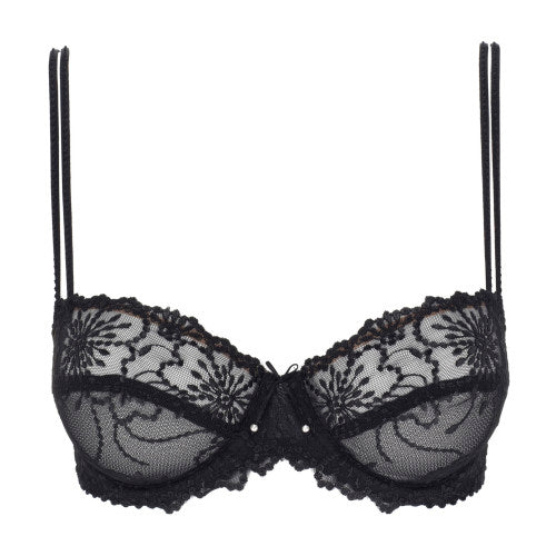 Marie Jo Jane Balcony Horizontal Seam Bra in Black