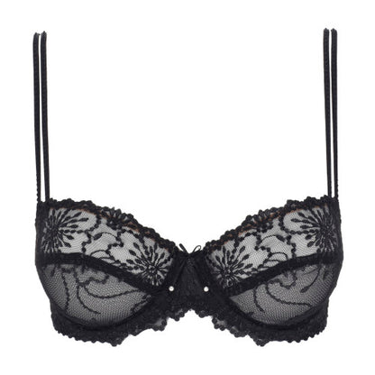 Marie Jo Jane Balcony Horizontal Seam Bra in Black