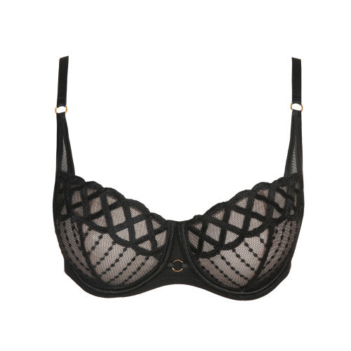Marie Jo Jhana Balcomy Bra Vertical Seam in Black