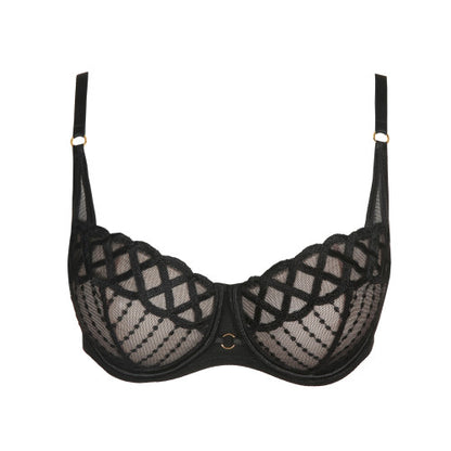 Marie Jo Jhana Balcomy Bra Vertical Seam in Black