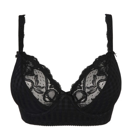 Primadonna Madison Plunge Bra longline in Black