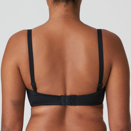 Primadonna Satin Strapless Non padded bra in black